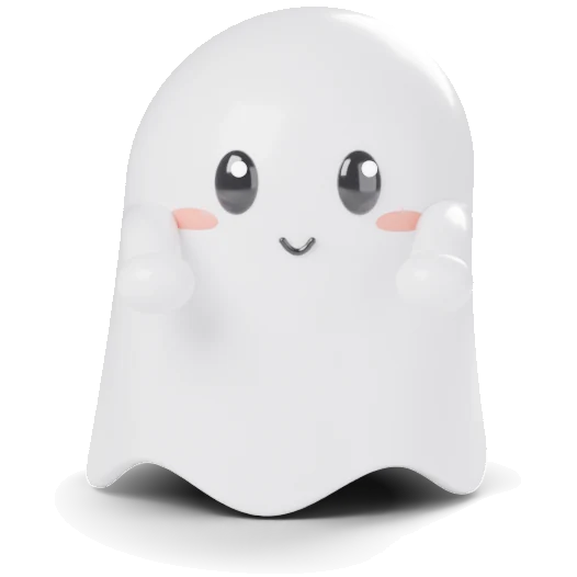 The ghost peeking out